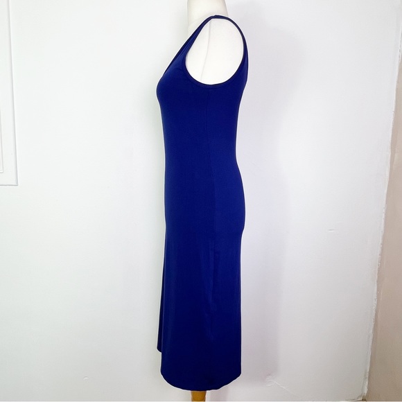Winser London Cobalt Blue Sleeveless Strappy Jersey Midi Dress UK Size S - Picture 4 of 8